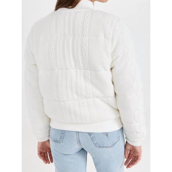 NEW LOVESHACKFANCY andora bomber jacket in cream